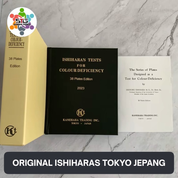 BUKU TES BUTA WARNA 38 PLATES ISHIHARA NEW EDITION JEPANG