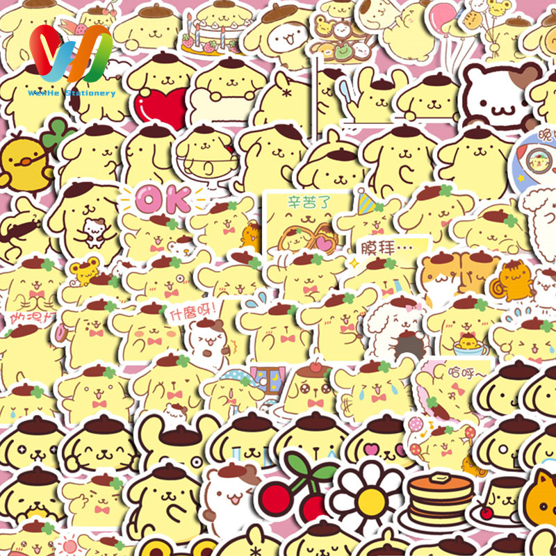 

100pcs Cute Purin Stickers Diy Computer Washi Scrapbooking Laptop Stickers Stationery Arts Crafts