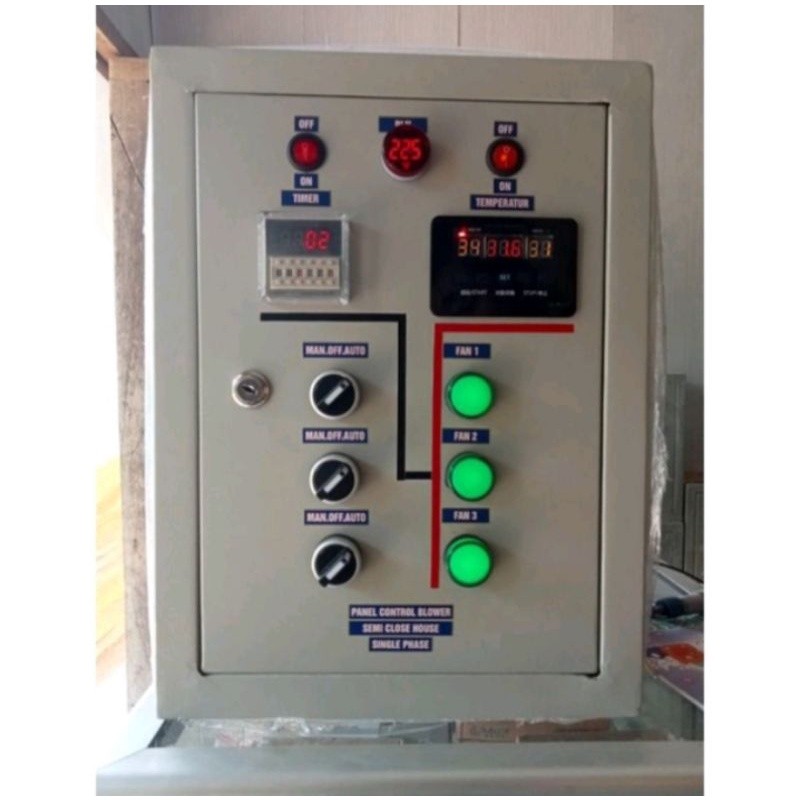 PANEL BLOWER KANDANG AYAM SEMI close house,3 blower singgle phase