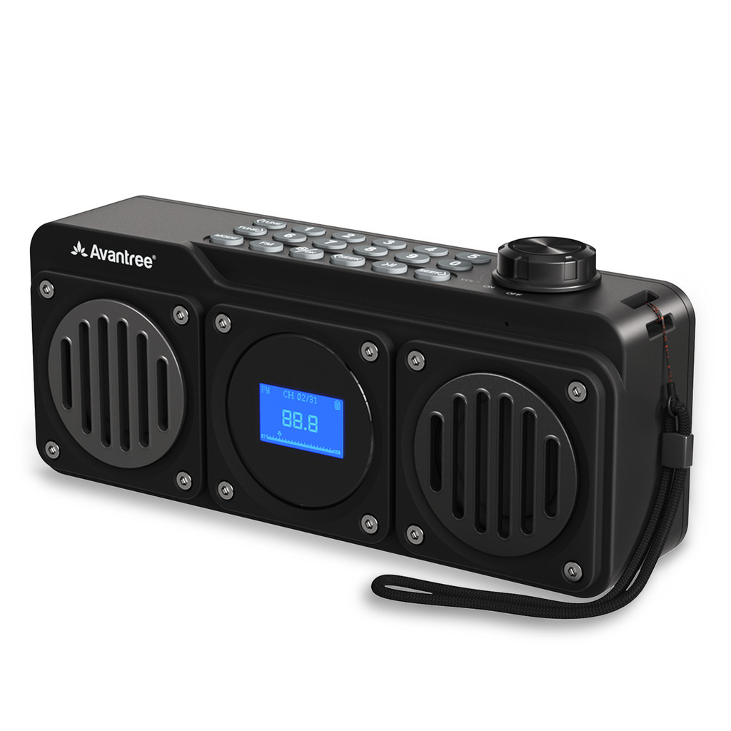Avantree Boombyte - Portable Digital FM Radio with Bluetooth Speaker