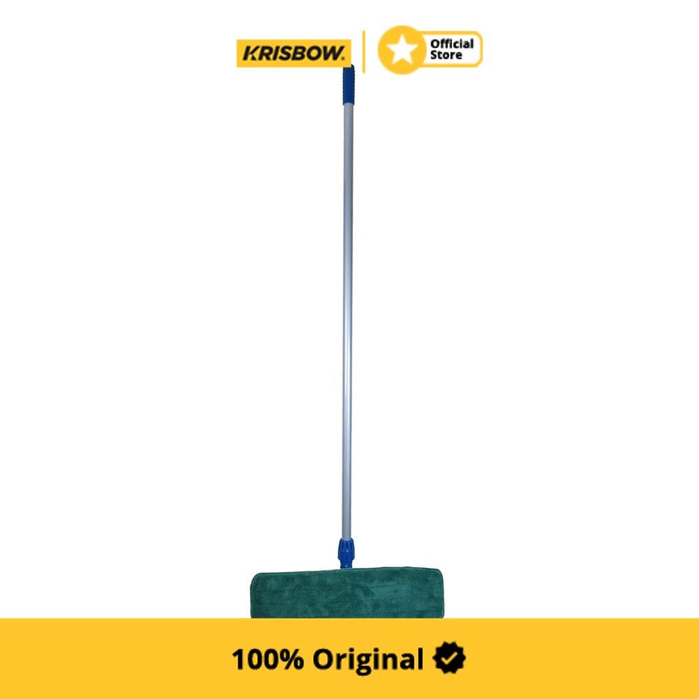 Krisbow Alat Pel Flat Mop Microfiber Dengan Tangkai 40 cm