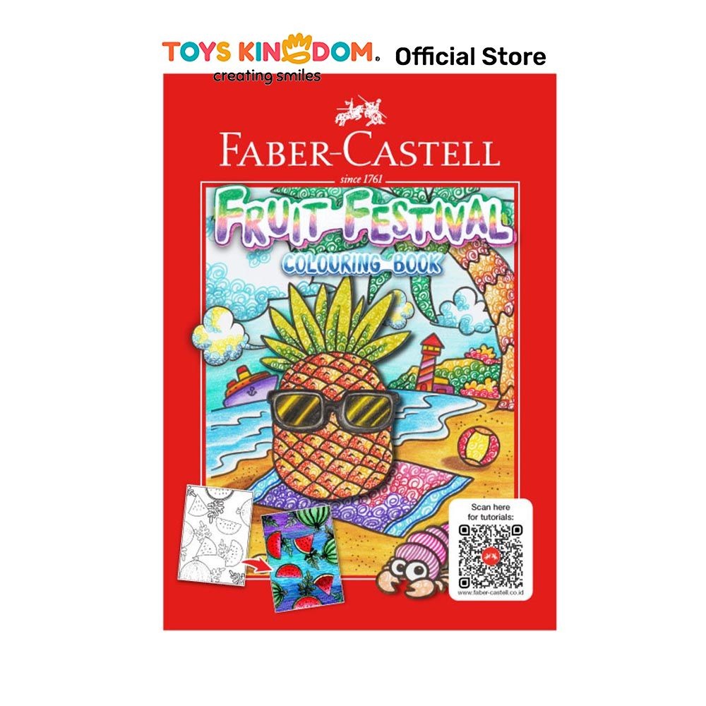 

Toys Kingdom Faber Castell Buku Mewarnai Fruit Festival 104023 Colouring Book Buku Mewarnai Anak Animal Coloring