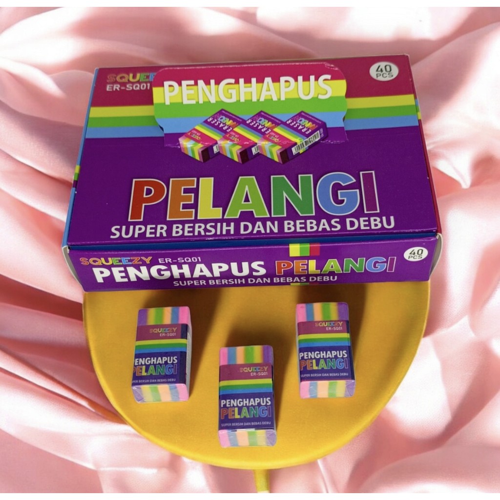 

Penghapus Mini Motif Pelangi Squeezy ER-SQ01