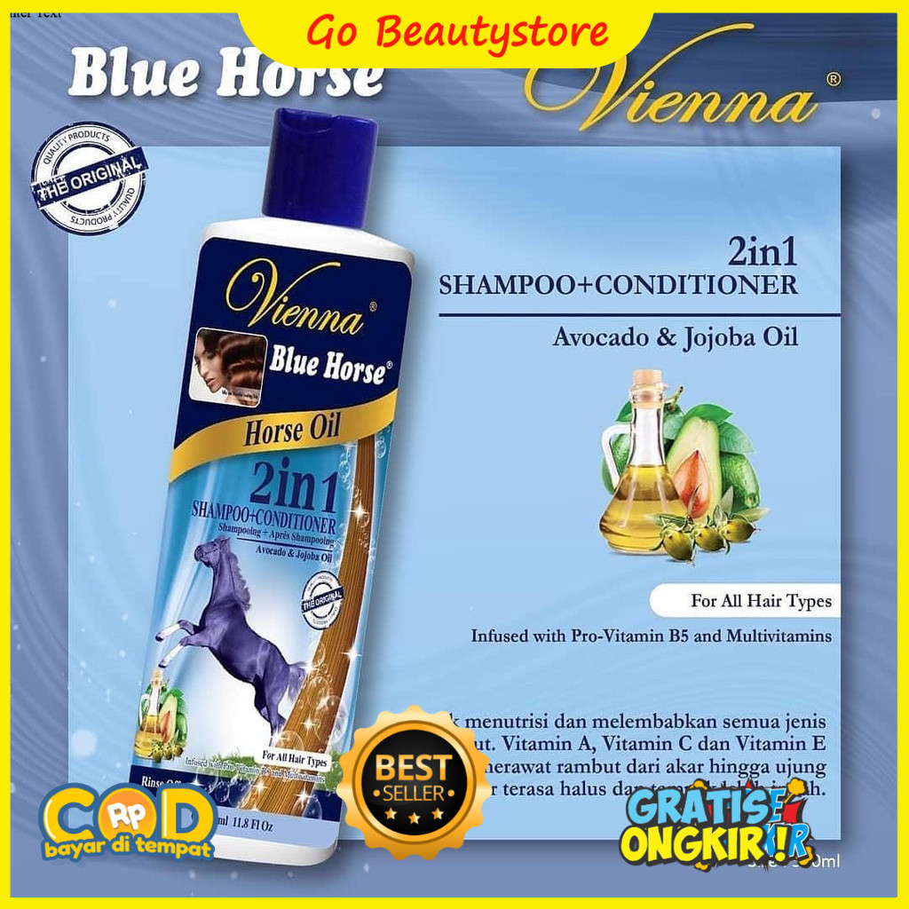 VIENNA SHAMPO + CONDITIONER 2IN1 BPOM - SHAMPO KUDA VIENNA 2IN1