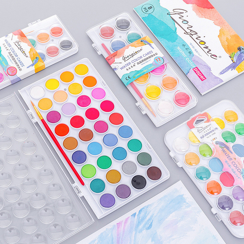 

WATERCOLOR PAINTING SET SI 12 DAN 21 WARNA VIBRANT NON TOXIC UNTUK PEMULA DAN PROFESIONAL ARTIST