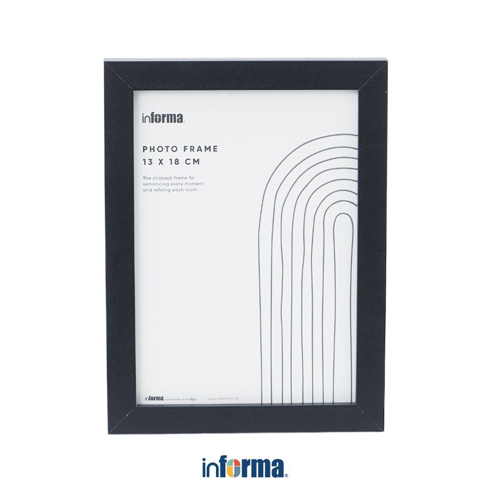 Informa 5R Bingkai Foto - Hitam Pigura Aesthetic Frame Tempat Foto Pajangan Dekorasi Rumah Figura
