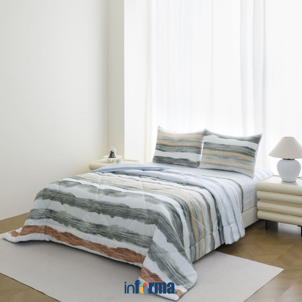 Informa 160x200 cm Set 6 pcs Seprai Microfiber Tigran Sprei Seprai Aesthetic Seprei Sheet Set Bed Sh