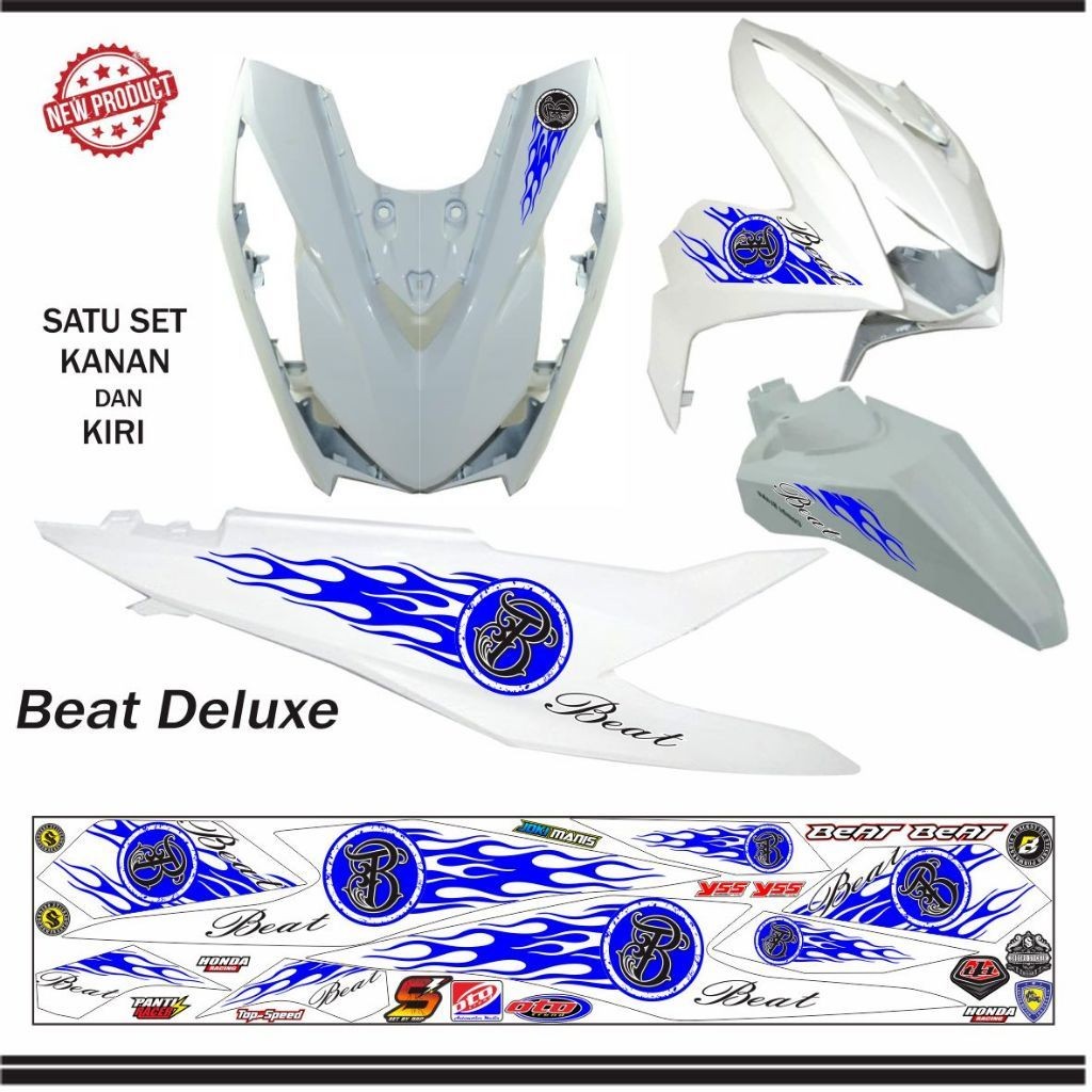 LIS VARIASI STRIPING BEAT ISS DELUXE 2020 VARIASI HONDA BEAT BARU CBS DELUXE 2021 / 2023