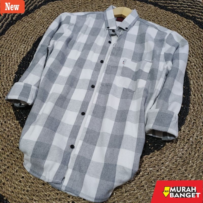 kemeja kotak kotak cowok New Kemeja flanel terlaris distro premium