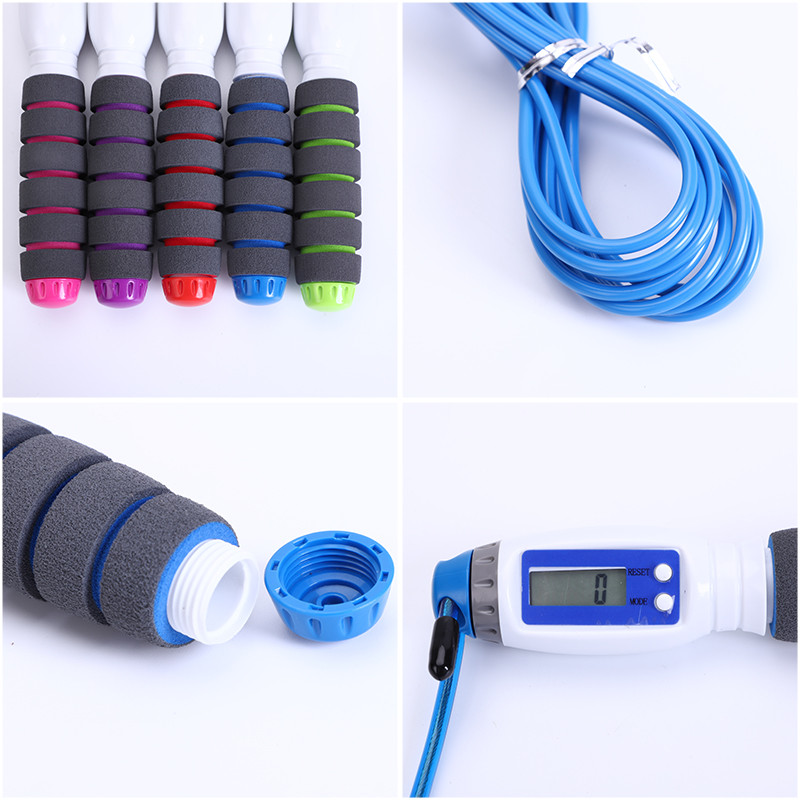 Professional Jump Rope with Electronic Counter Adjustable Fast Speed Counting Skipping Rope Jumping 