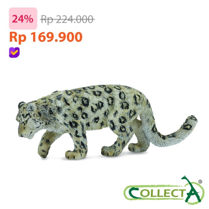 ✔Q.LnS✔ - DISKON CollectA 88496 - Snow Leopard - Animal Figure