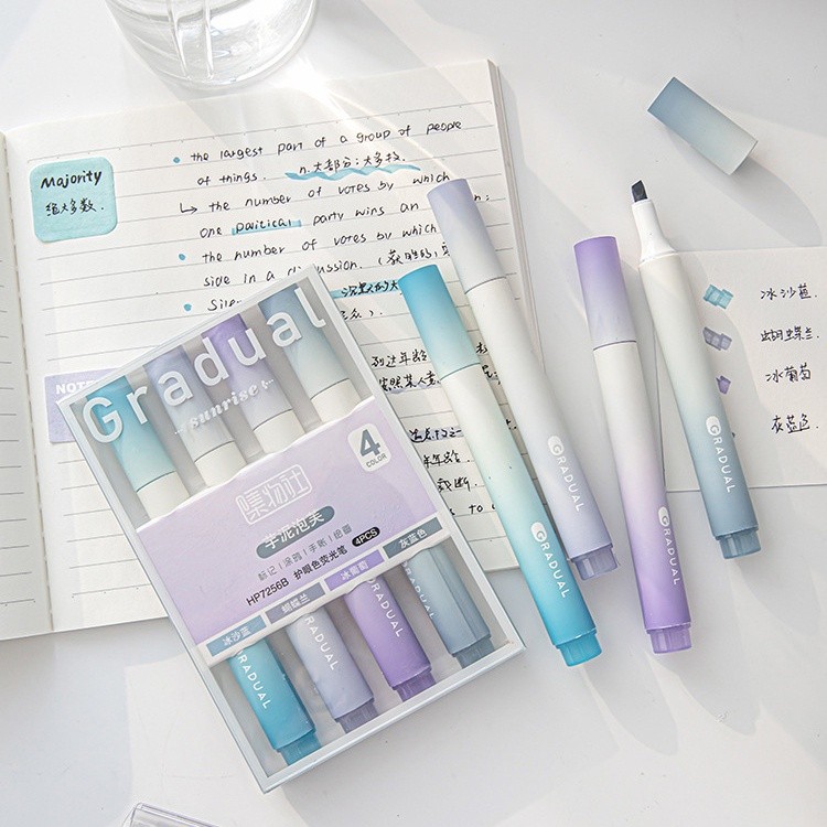

⭐JOJU⭐ 1 SET ISI 4 HIGHLIGHTER WARNA PASTEL TERANG / 1 SET STABILO HIGHLIGHTER WARNA PASTEL TERANG