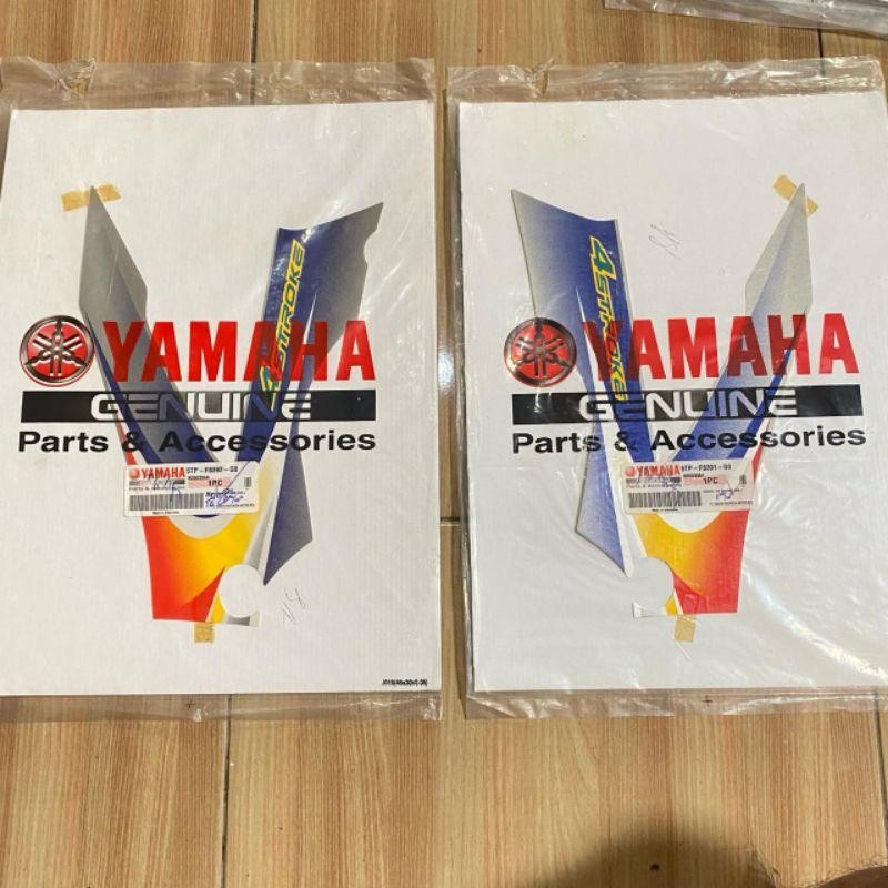 Striping sayap dalam Yamaha Jupiter z 2005 silver biru original YGP