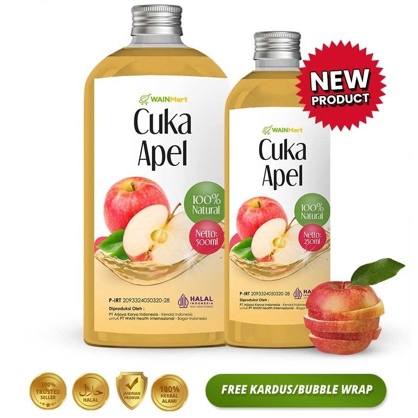 

(Ready Stock) Wainmart Apple Cider Vinegar / Cuka Apel untuk Kesehatan Kulit Diet
