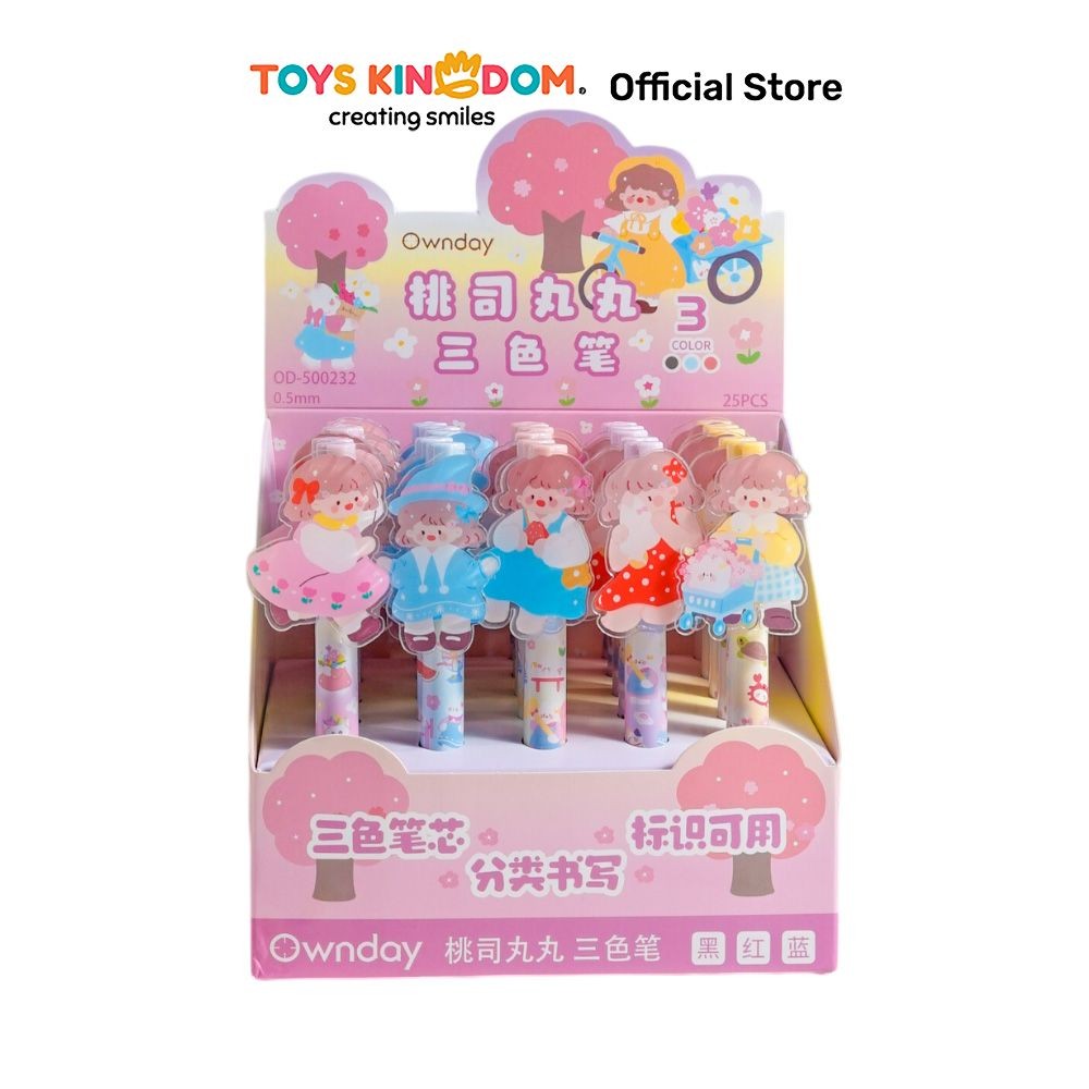 

Toys Kingdom Joytop 0.5 mm Pulpen Gel 3 Warna Little Girl Pena Ballpoint Pen Bolpoin Alat Tulis Lucu