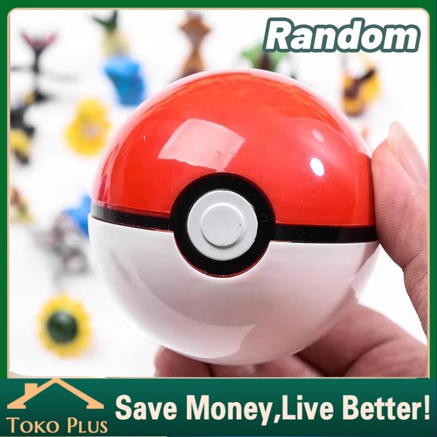 Pokeball Lempar Berisi Figurin / Mainan Pokemon pokeball Figures (Random)
