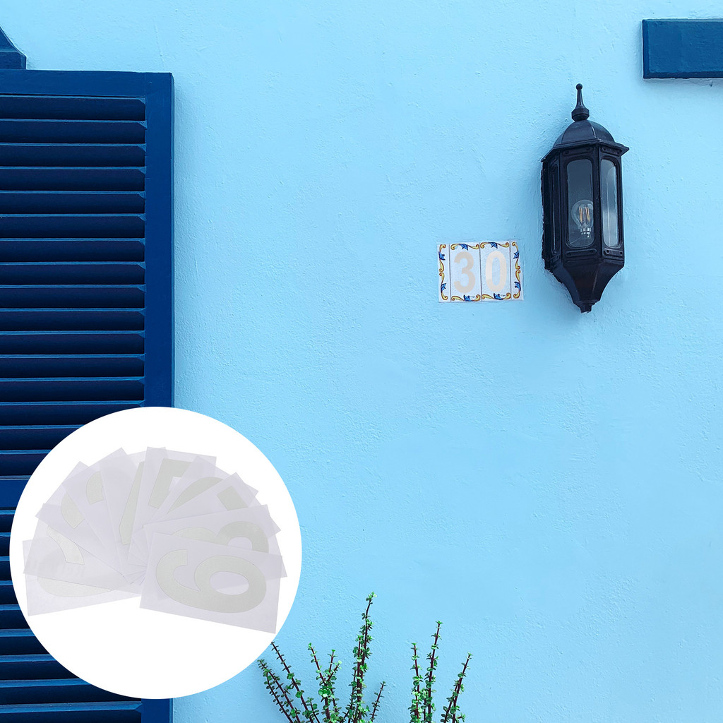 

External Mailbox Number Numbers Stickers Reflective Decal for outside Self-adhesive Address Waterproof