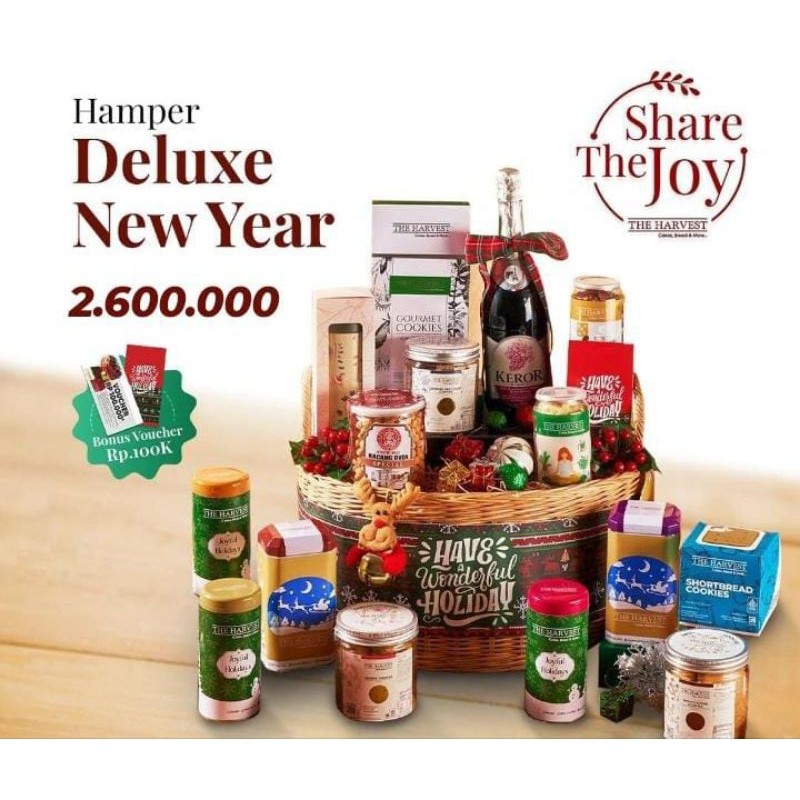 

The Harvest - Hampers Natal / Tahun Baru Deluxe New Year Natal Parcel Christmas Hampers Box 2024