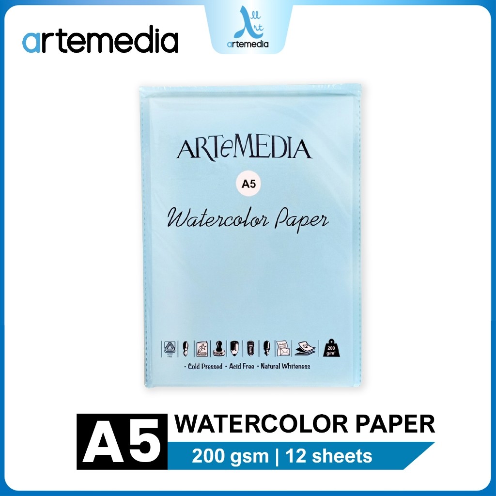

Gramedia Surabaya - Artemedia A5 Watercolor Paper Sheet
