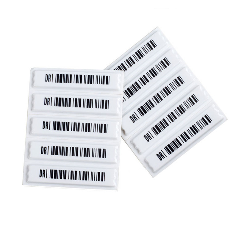 

1080 Piece Adhesive Security Tag For 58Khz EAS System Security Label With Barcode free shipping