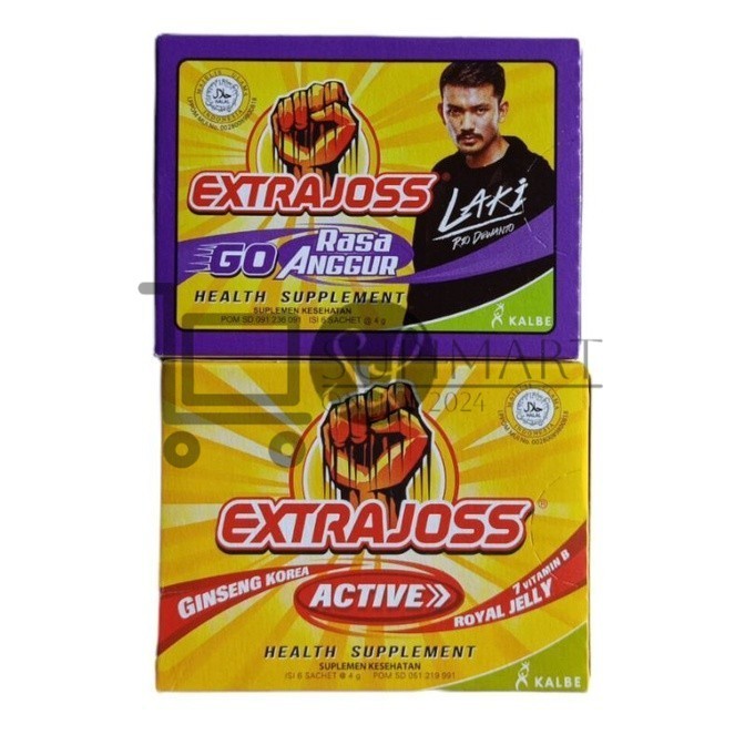 

Extrajoss Active Gunseng Korea Extra Joss 4g Isi 6pc Sachet Extrajoss Suplemen Kesehatan / Extrajoss Go Rasa Anggur 4gr x 6 Sachet Extra Joss