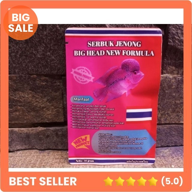 Serbuk jenong louhan original 100% / serbuk jenong untuk menaikkan jenong ikan louhan / louhan / ika