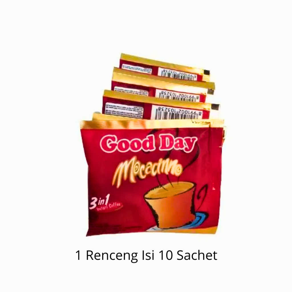 

Kopi Good Day 3in1 Mocacinno 1 Renceng Isi 10 Pcs