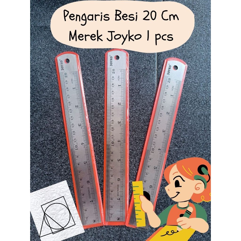 

PENGARIS BESI STAINLESS STEEL 20 CM MEREK JOYKO 1 PCS