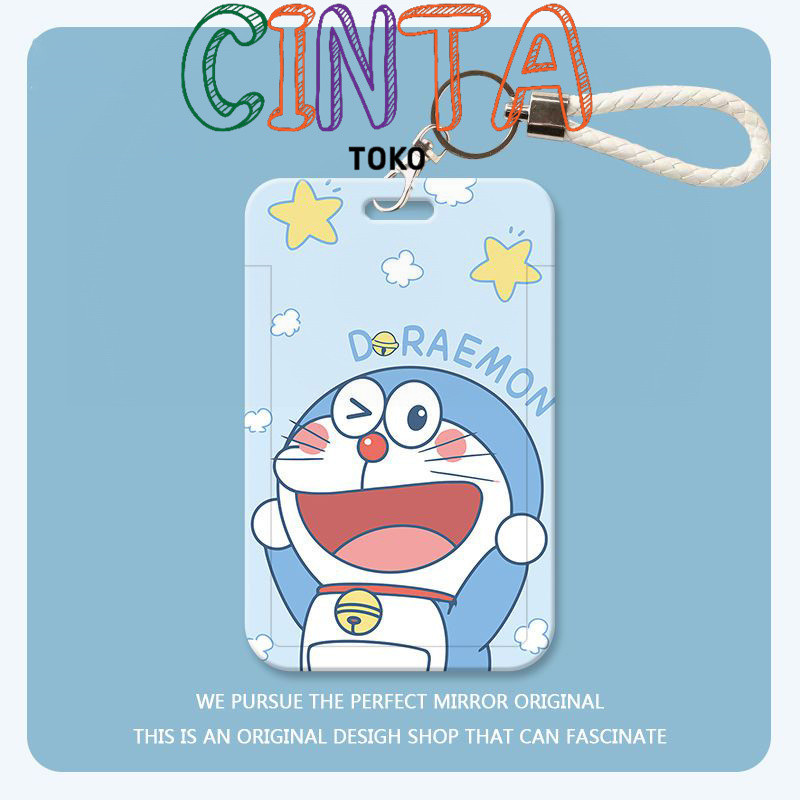 

Japanese Doraemon student campus card meal card holder bus Yangchengtong access control work card protective shell card holder lanyard