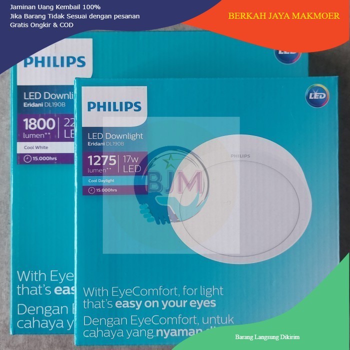 Philips LED Downlight Eridani OB 17Watt dan 22Watt