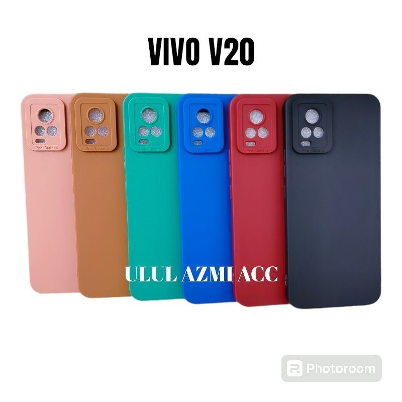 Case Macaron Vivo V20 / V20 SE Softcase Pro Kamera
