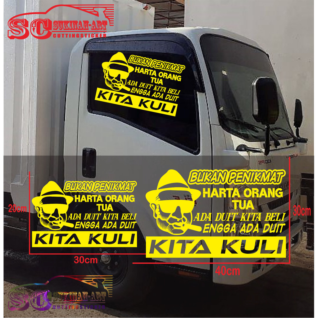 stiker viral kata-kata BUKAN PENIKMAT HARTA ORANG TUA  motivasi  mobil stiker cutting sticker cod co