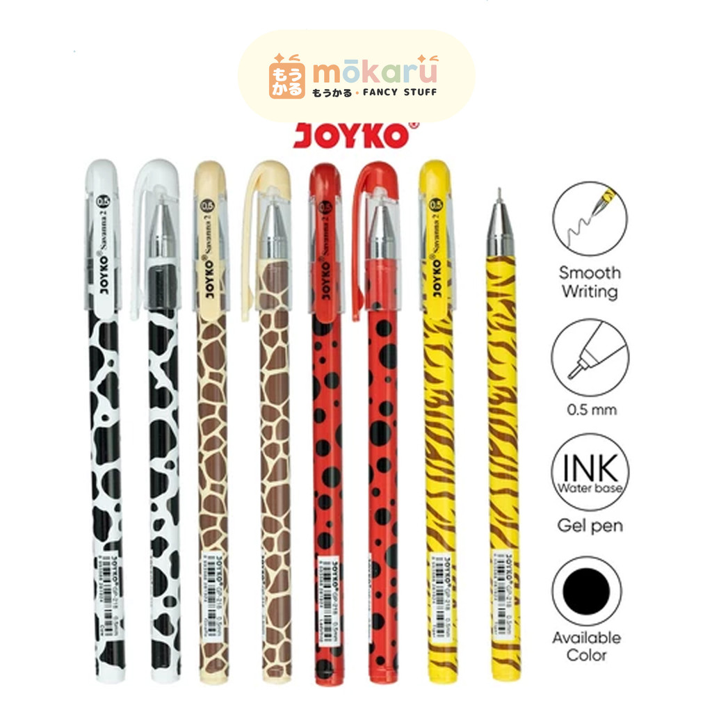 

Joyko Gel Pen Pulpen Savanna 2 GP-218 Lucu Unik Murah