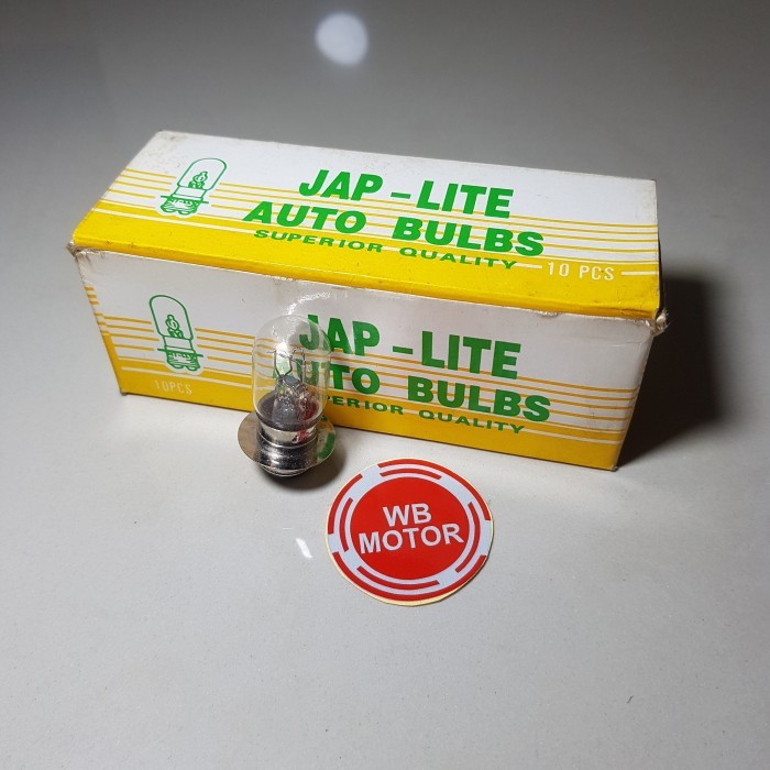 LAMPU BOHLAM DEPAN BEBEK 6V 35WATT WB MOTOR BANDUNG WIN C70 BEBEK