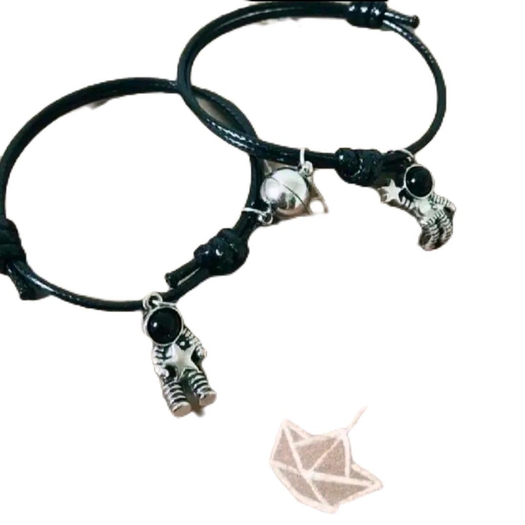 RMT- gelang couple tali korean,sepasang gelang astronot,gelang tali hitam