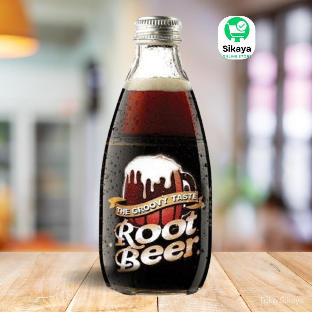 

Groovy root beer minuman soda rasa sarsaparila botol 250ml