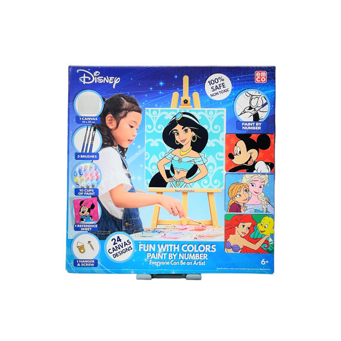 

Gramedia Jambi - Mainan EMCO Disney Fun With Colors Paint By Numbers Cat Air dan Kanvas