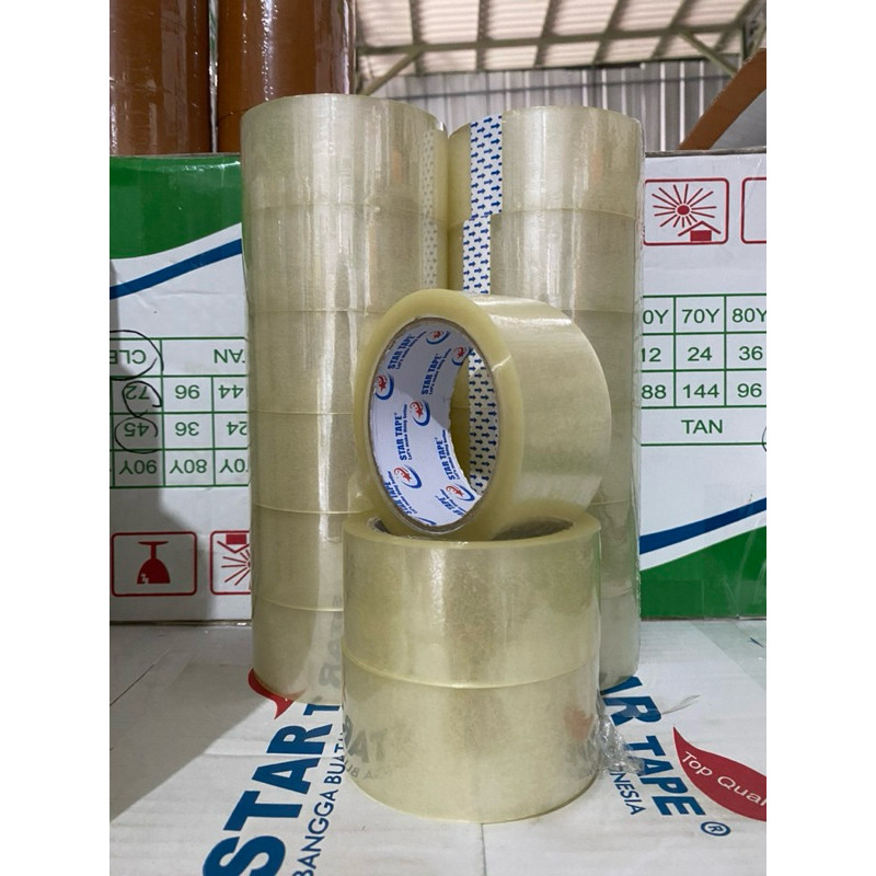 

Lakban (Per Dus) 90 Yard x 45 mm Star Tape Rekat