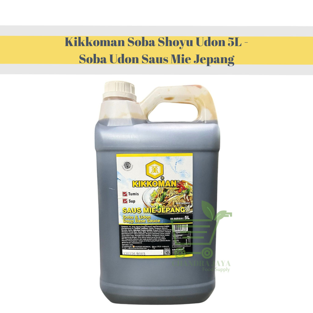 

Kikkoman Soba Shoyu Udon 5L - Soba Udon Saus Mie Jepang