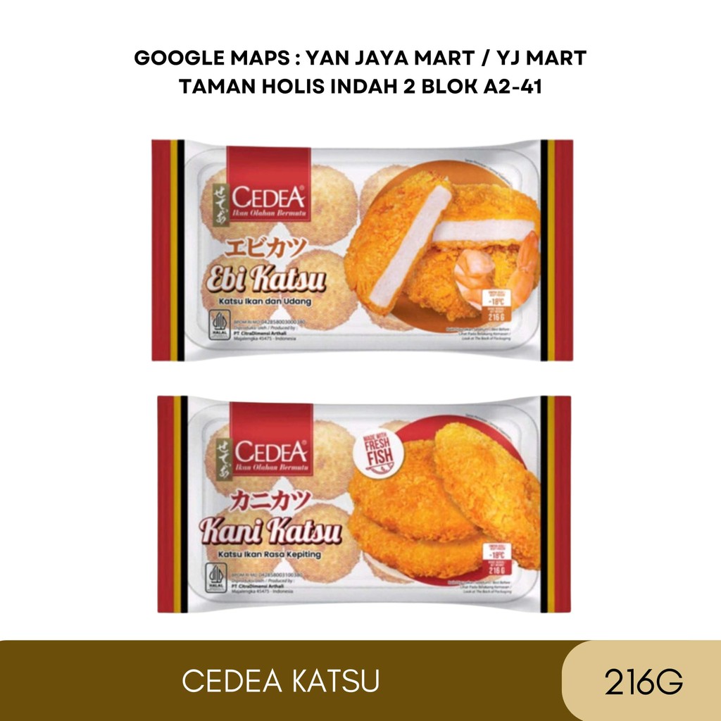 

Cedea Ebi Katsu / Kani Katsu isi 8pcs 216gram Katsu Udang/Kepiting