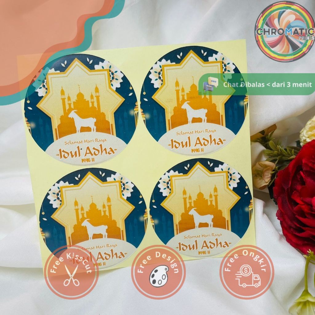 

chromatic 2-4 Sticker Lebaran Haji Gift Ramadhan Sticker Selamat Hari Raya Idul Adha Free Desain