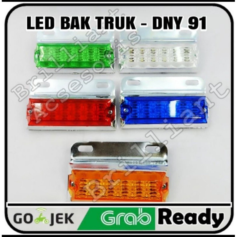 Vip4 * Led Bak Truk Variasi - Dny 90 Bulat / Dny 91 Kotak - 12v / 24v