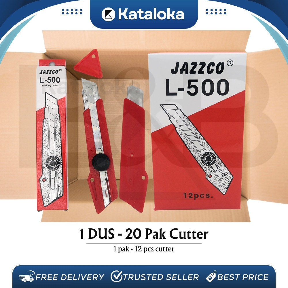 

GROSIR!! 1 dus isi 240 Pcs Cutter / Pemotong JAZZCO L-500