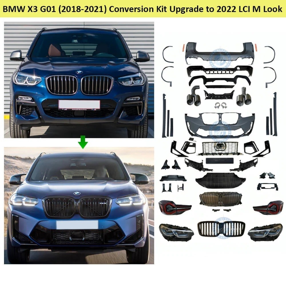Bodykit BMW X3 G01 2018 Upgrade Bodykit to X3M Bodykit BMW X3 2018 To X3M 2022