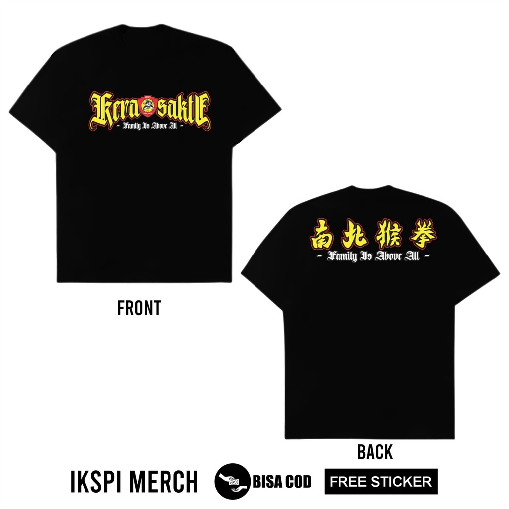 Kaos IKSPI Kera Sakti Family Is About All Desain Simple Kuning