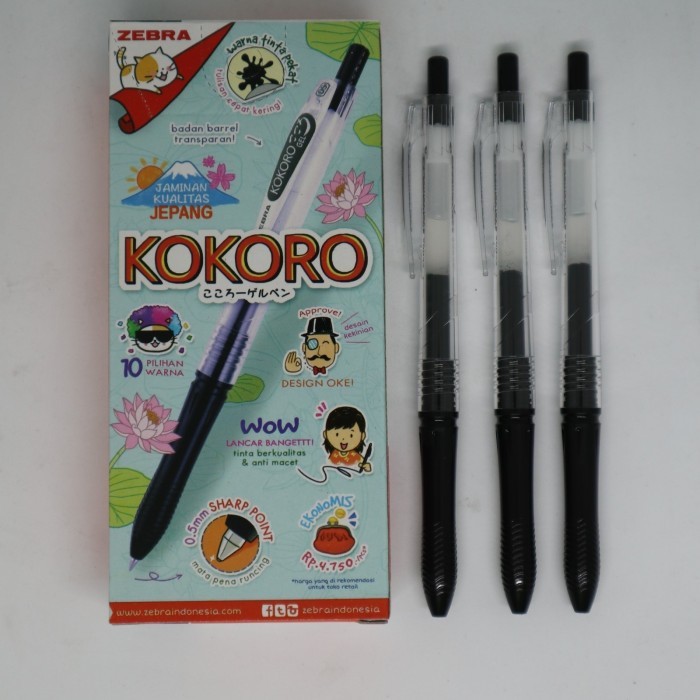 

[Best Seller] pen zebra kokoro - body hitam