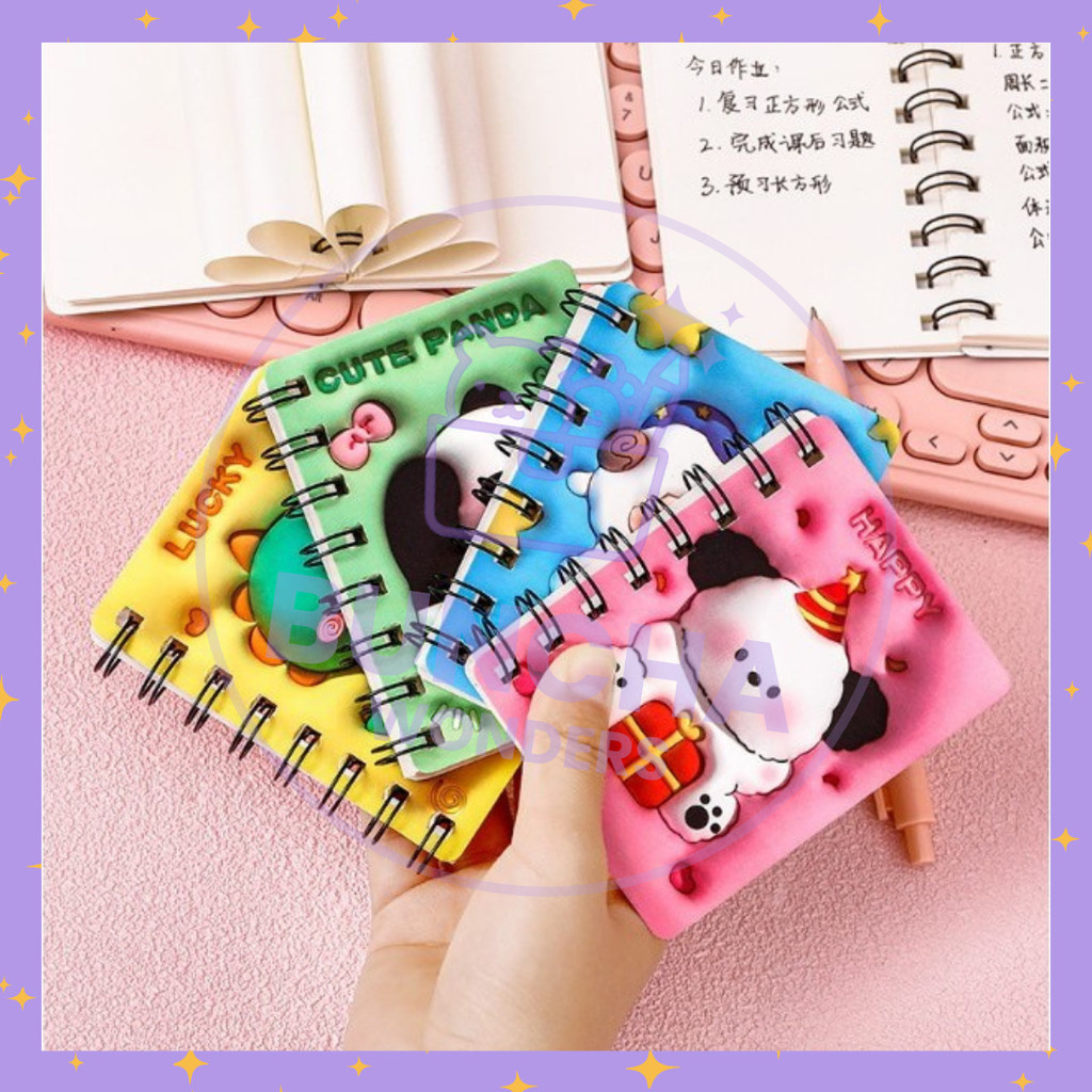 

BW COD - Notebook Notepad Ring Memo Kecil A7 Notebook Mini Moitf 3D Animal / Buku Catatan A7 Cute