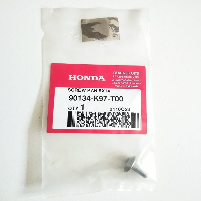 Baut Screw Pan 5×14 PCX 150 K97 & PCX Hybrid ORI AHM 90134K97T00 berkualitas