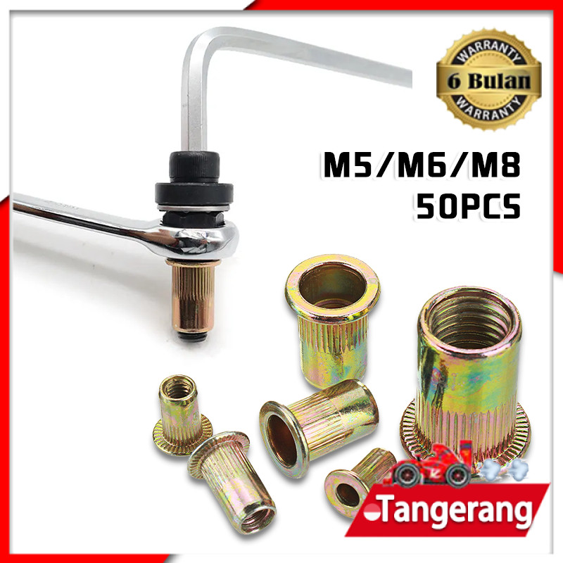 50pcs Rivet Nut M3 M4 M5 M8 M10 Mur RivetNut