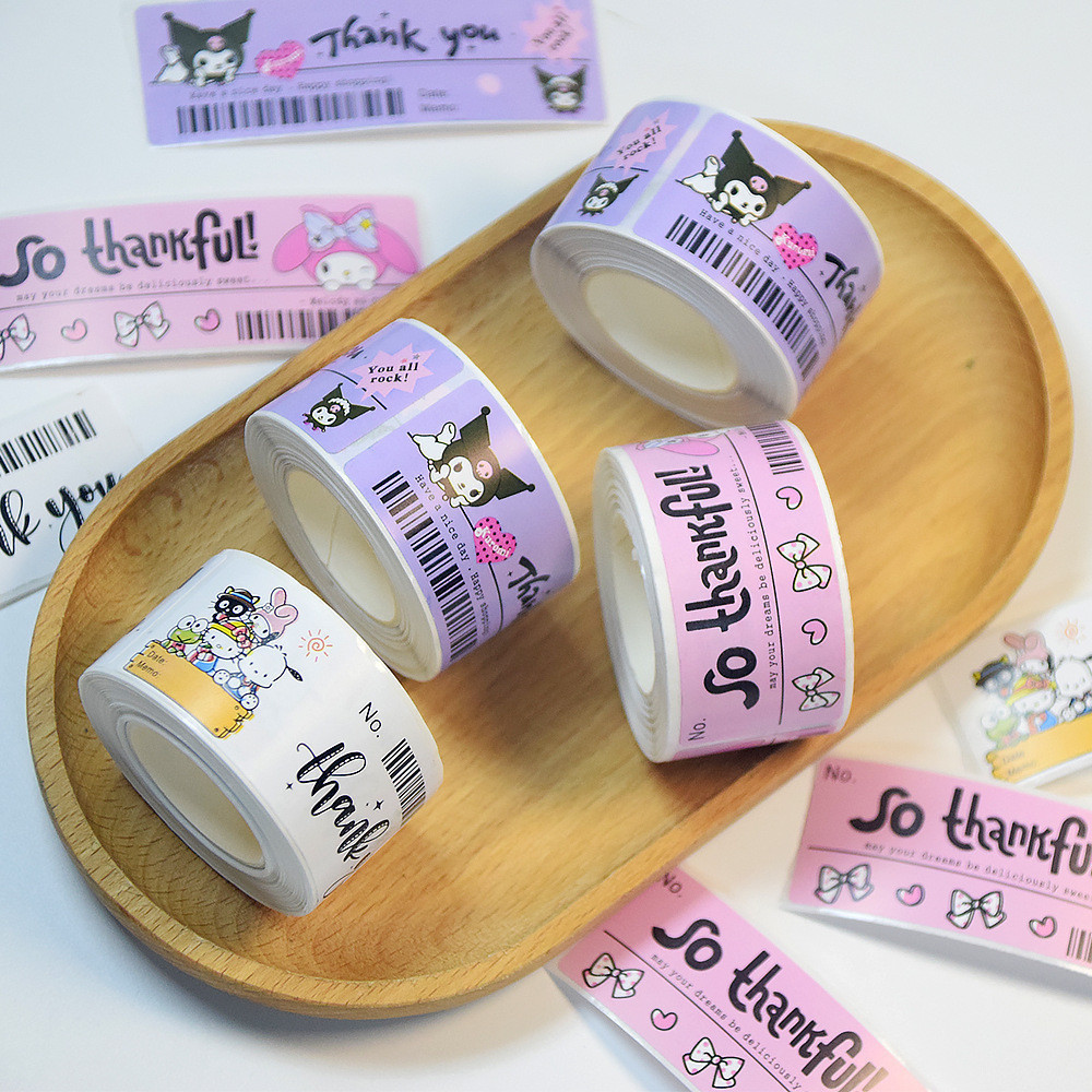 

120pcs/Roll Sticker Sanrio Kuromi Melody Cute Stiker Tape Washi Tape Masking Tape - OS0566